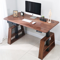(Li Ren Tong) Electric intelligent lifting table solid wood standing computer office adjustable computer lifting table