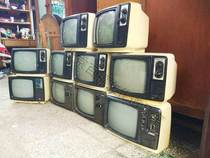 Recall] Shop Windows Old Stock Black & White TV Normal 80s 12 Furnishing The Old Goods TV Inch Road Make