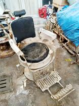 Recall] Old and old objects nostalgic old shaving props out of chair chair Scraping Face Hairdreschchair Collection Cast-iron