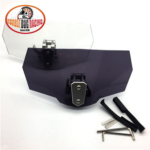 Locomotive retrofit universal plus high-small windshield wind-wind and wind-proof and high-lens adjustment bracket plus height