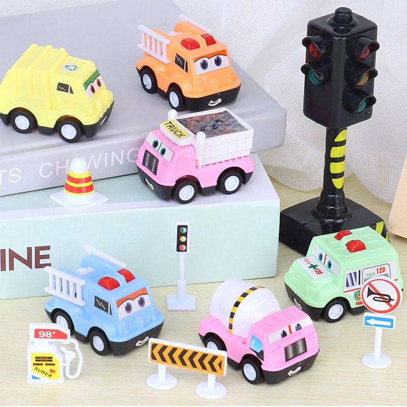 Q版玩具儿童玩具车礼盒套装汽车男孩合金车小汽车赛车模型仿真 儿童玩具 始料不及礼物网