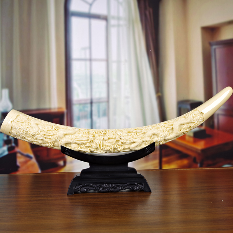 Simulation swing piece Chinese style office table living room TV cabinet Xuanguan Villa Desktop Adornment Jo Relocation New Residence Gift