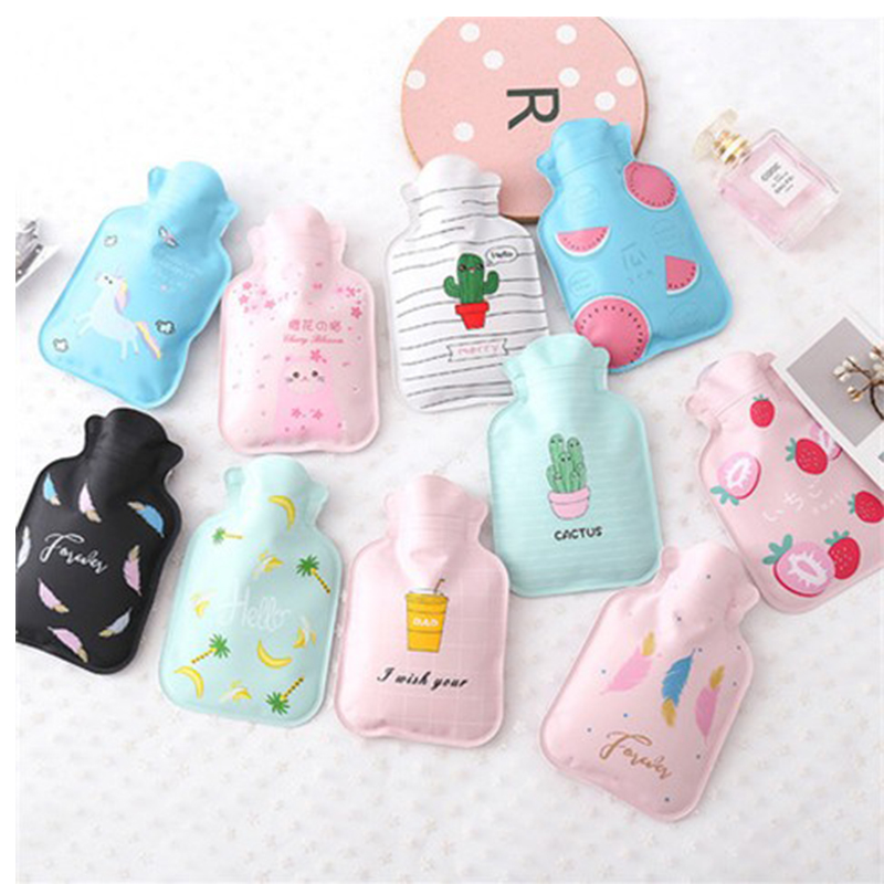 Hot water bag filling water mini warm water bag small warm palace compress belly irrigation small portable transparent hand warmer female student