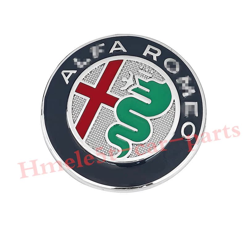 For Alfa Romeo Giulia 2017 18 Aluminum Steering Wheel Logo