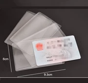 Chuyển thẻ học thẻ ngân hàng bộ nhựa cũ bao bì dài gói thẻ sử dụng kép thẻ trong suốt da học sinh tiểu học - Hộp đựng thẻ