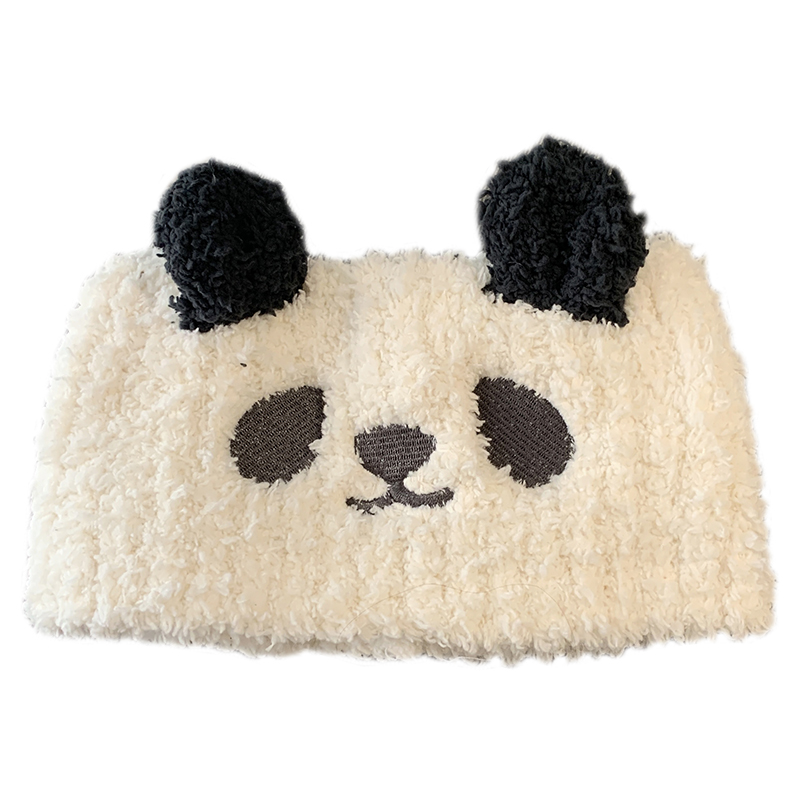 Fascia per capelli in peluche per lavare il viso, fascia larga per capelli con panda carino, fascia per capelli con pressione, fascia per capelli Yuezi_voghion.com