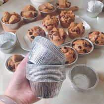 Hair Cake Mold Steam Pan With Cake Cup Large Disposable Tin Paper Material High Temperature Resistant Household