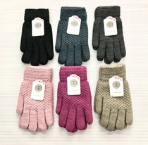 2021 new winter thermal gloves lady gush thickened anti-chill men and women bicycling drive sub-pointer woven gloves