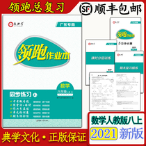 Genuine leader homework book Mathematics eighth grade upper book Lower book RJ synchronous practice Guangdong special classical culture