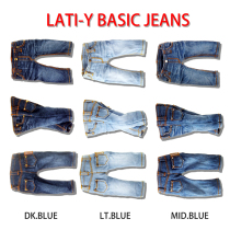 lati-Y sister head 8 points BASIC JEANS basic washed jeans (DOLLYPIE)