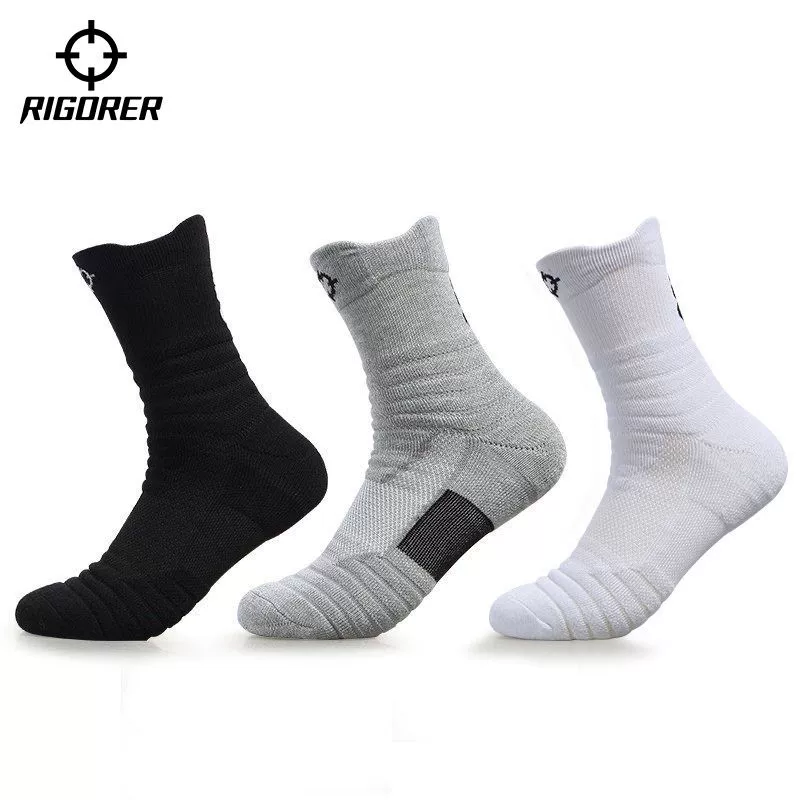 Vớ bóng rổ triển vọng thể thao chuyên nghiệp thấp, trung bình và cao để giúp chạy nam và nữ ống dài và ngắn đáy khăn làm dày tất ưu tú - Vớ thể thao