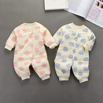 Total Cotton Age Newborn Baby Clothes Conjoined Clothes Autumn Winter Baby Cotton Clothes Cute Pure Cotton Warm Early Baby Toddler