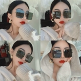 Ретро зеленые солнцезащитные очки, по фигуре, популярно в интернете, защита от ультрафиолета