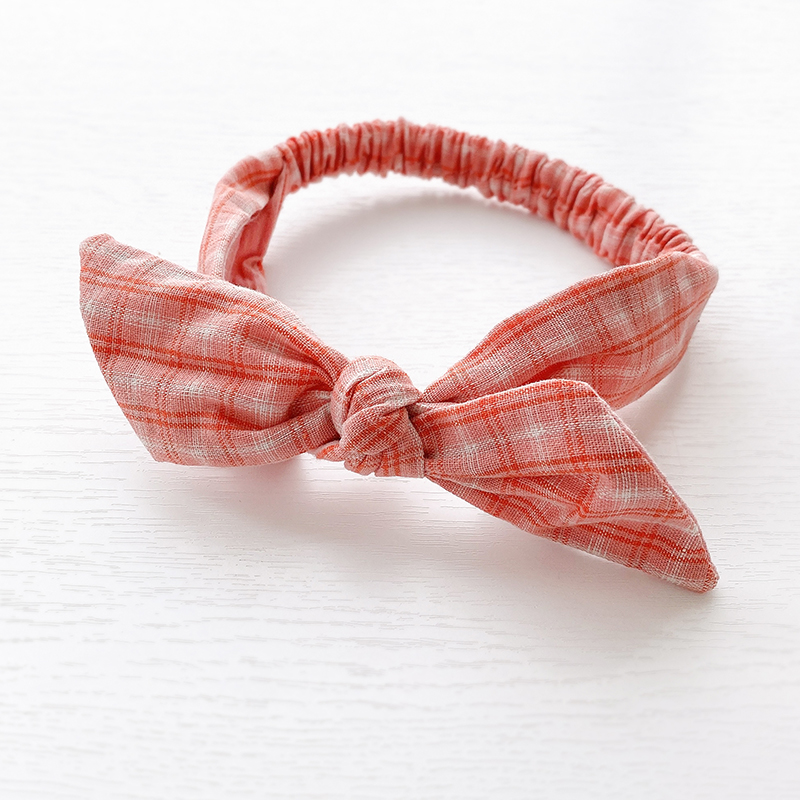 Pink plaid. - Headband