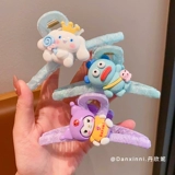 Детская акула, мультяшная заколка для волос, безвредная заколка-крабик, новая коллекция, не повреждает волосы