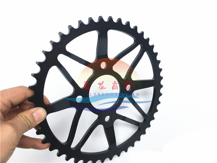Off-road vehicle Huayang T2 k1k2 off-road motorcycle original car 45 tooth rear chain plate rear tooth plate large fly 50 tooth large chain plate