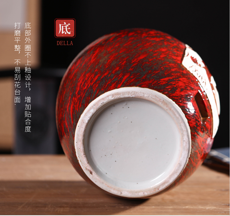 Jingdezhen ceramic jars household seal save it 10 jins 20 jins 30 jins to hoard liquor jugs hip flask