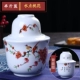 Jingdezhen gốm rượu ấm ấm jug hộ gia đình Trung Quốc cổ jug vàng rượu vang trắng ly rượu vang nóng ấm đặt - Rượu vang