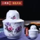 Jingdezhen gốm rượu ấm ấm jug hộ gia đình Trung Quốc cổ jug vàng rượu vang trắng ly rượu vang nóng ấm đặt - Rượu vang