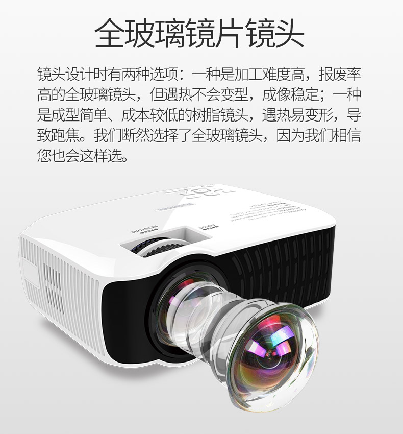 aetM3 máy chiếu cực rõ nhà nhỏ cầm tay điện thoại di động có màn hình ký túc xá treo tường TV nhỏ không dây WiFi rạp hát tại nhà 2019 máy chiếu mới - Máy chiếu