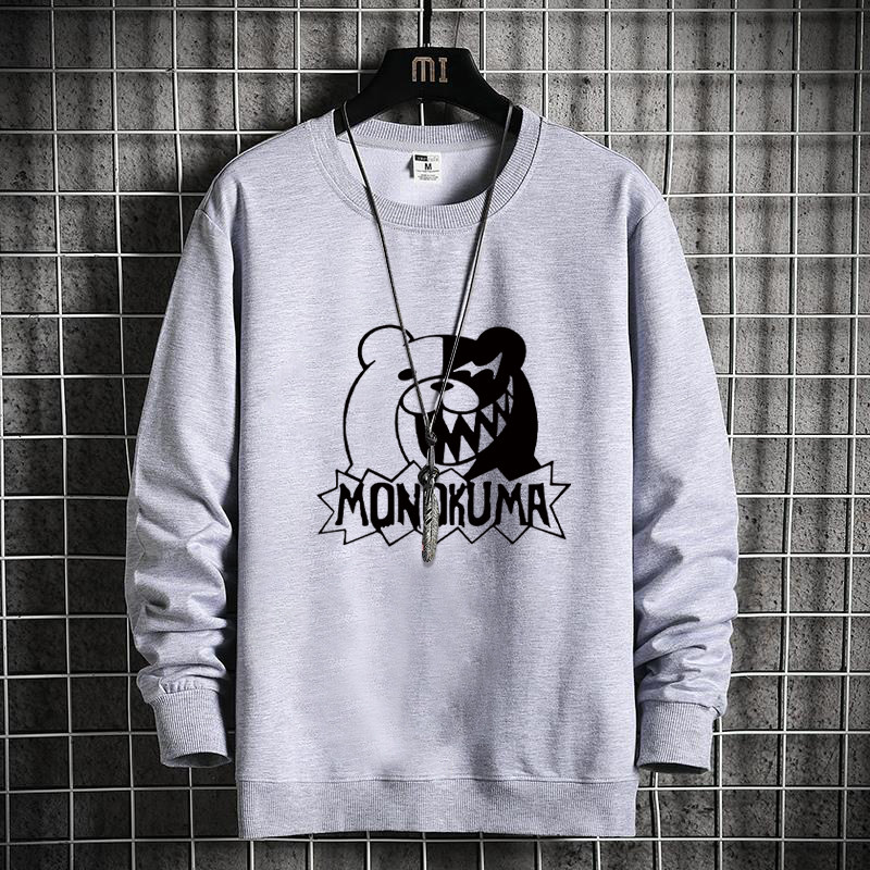 Modern Style Fat Guy Loose Sweater Men's Spring and Autumn Plus Size Round Neck Printed Cotton Long-sleeved T-shirt Sports Bottoming Shirt_voghion.com
