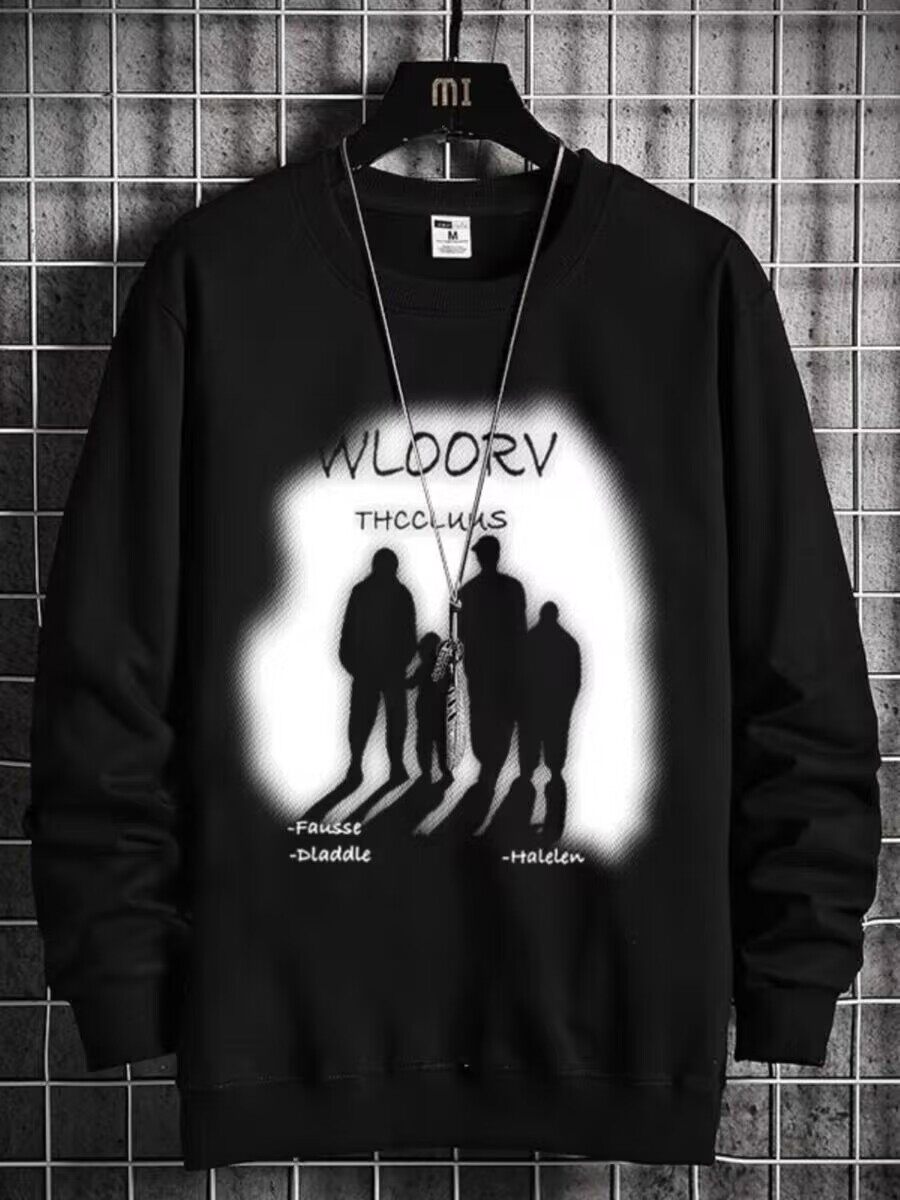 Men's Plus Size Sweatshirt Printed Long Sleeve Pullover Casual_voghion.com