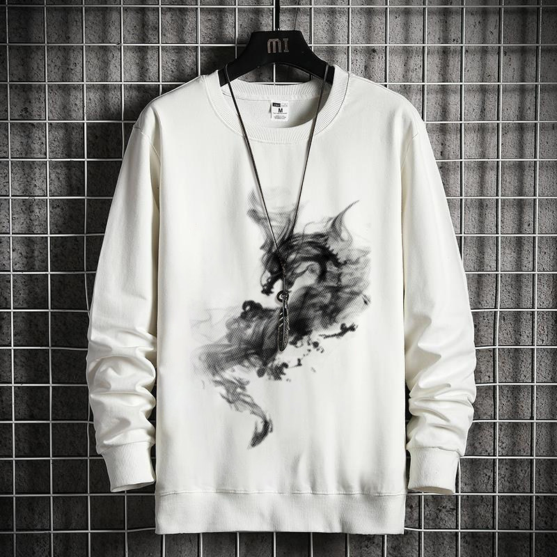 Men's Oversized Sweatshirt For Plus Size Men Casual Pullover Top_voghion.com