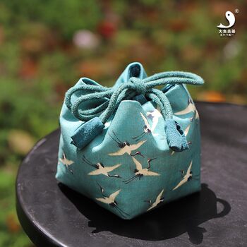 Big fish beautyware ruihe pattern chinese camping tea cloth bag