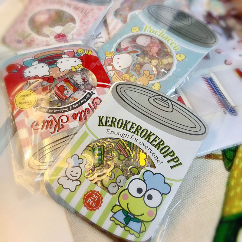 New Sanrio SANRIOHelloKT Gemini PC dog cartoon sticker hand book bronzing paste