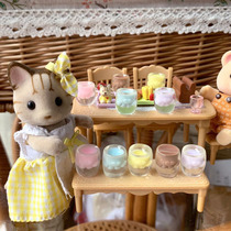 1 12 Mini food play house food play scene decoration cat claw fruit drink cup multi-color optional