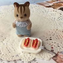 1 12 Mini Food Play Home Food Play Scene Accessories-Hot Dog Bread