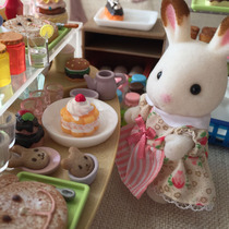 1 12 Mini Food Play House Food Play Scene Vanilla Cream Cake