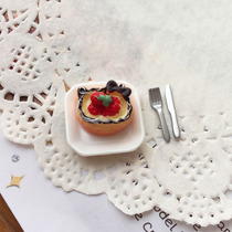 1 12 Mini food play house food play scene cake-KT cheese cake-KT cheese cake