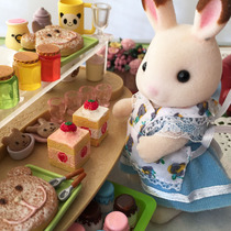 1 12 Mini food play house food play scene Strawberry sponge cake