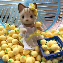 1 12 Mini food play home food play scene accessories-Lemon fruit