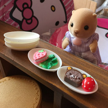 1 12 Mini Food Play House Food Play Scene Accessories-Oval Plate