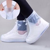 Womens plastic mid-tube shoe cover stiletto transparent zipper rain-proof thickened to increase rain wear for rainy days