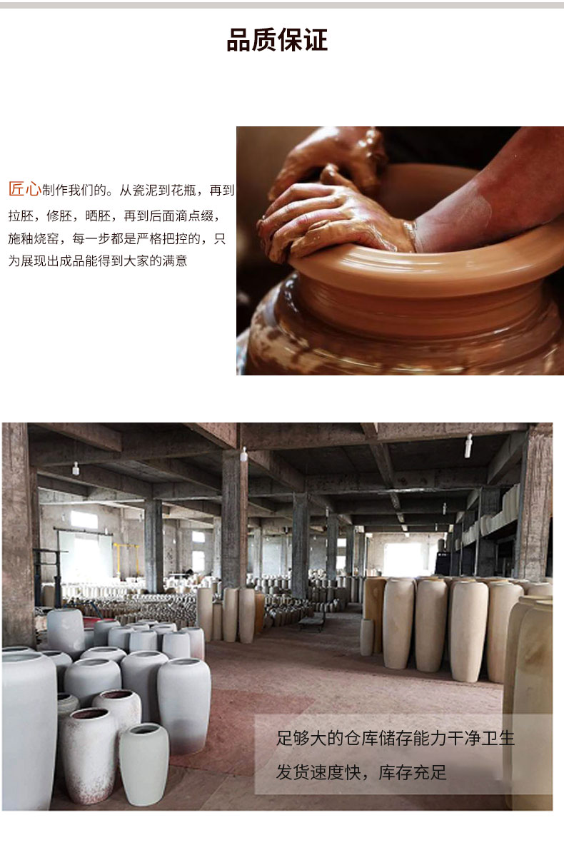 Lou qiao flower arranging large sitting room ground furnishing articles of modern American in Europe type restoring ancient ways is dried flowers of jingdezhen ceramic vase