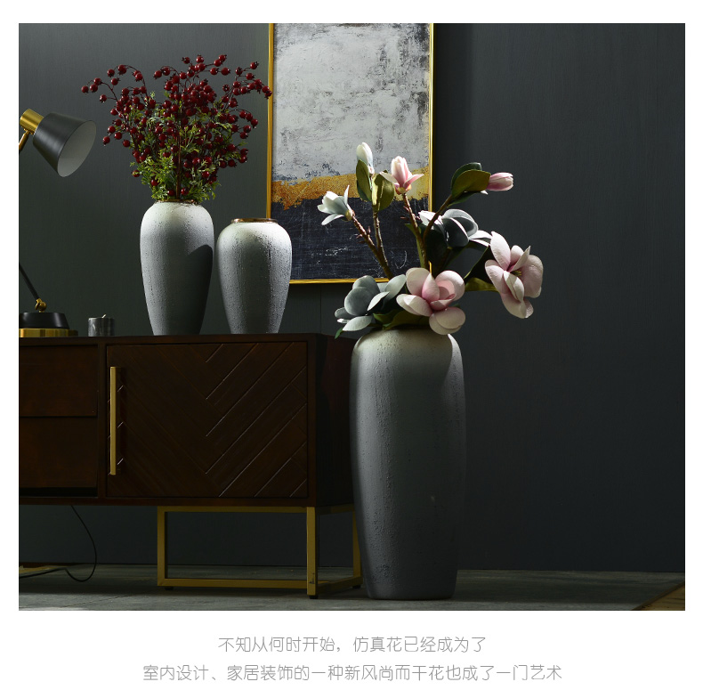 Dew said sitting room TV ark opportunely creative home furnishing articles decorative ceramic vase landing simulation flower arranging flowers suit to restore ancient ways