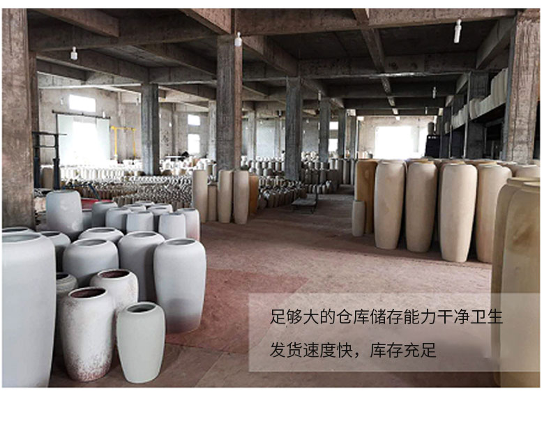 Jingdezhen ceramic coarse pottery vases, I and contracted landing dried flowers sitting room porch flower arranging creative furnishing articles to restore ancient ways