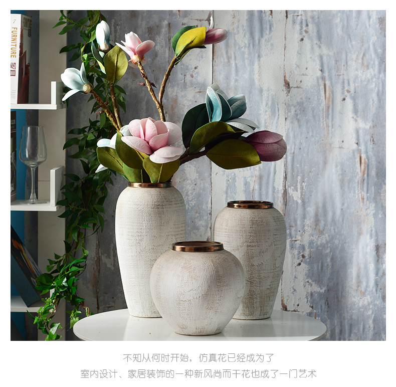 Developed ceramic vases, sitting room of I and contracted household TV ark opportunely show originality retro porch is decorated furnishing articles