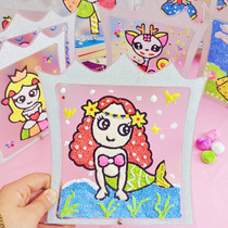 Child Colour Clay Painting Diy Snowflake Clay Paste Painting Pearl Clay Nursery Handmade Merry Materials Bag Toys