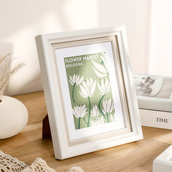High-End French Photo Frame Table, Exquisite 6-Inch 7inch 8inch Washed Photos Made into Photo Frames, Small Picture Frames for Wall Hanging