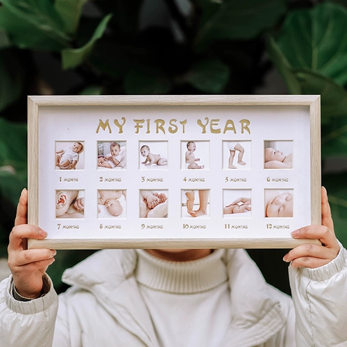 Детская памятная фоторамка, фотография, фотоальбом, 12 мес., делается под заказ