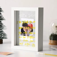 Белая [пустая рама+стеклянная шина+высокая фотография]