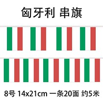 Hungarian string flags ten thousand flags small flags hanging flags around the world flags hanging flag bars Decorative Atmosphere Arrangements