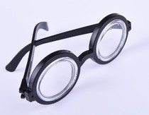 April Fool's Day Halloween trick trick strange fake myopia thick glasses doctor funny glasses bottle bottom glasses