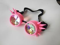 Foreign trade glasses kaleidoscope glasses steampunk male goggles sunglasses round windproof glasses props