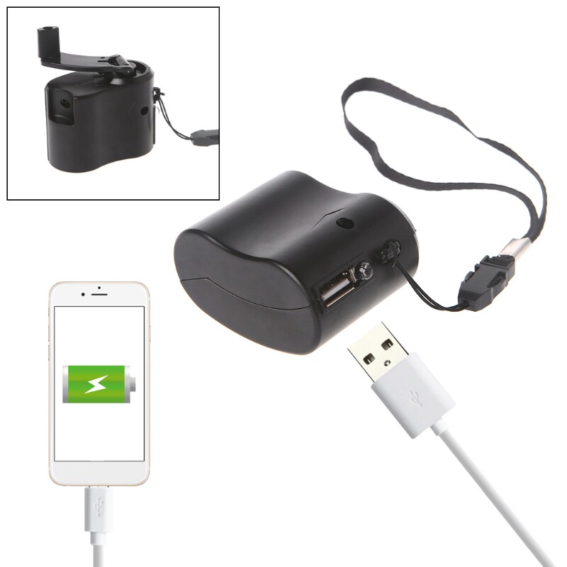 Mobile phone hand crank charger manual generator USB charger emergency charger DIY small outdoor should