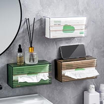 Light luxury wall mounted multi-functional washing towel box